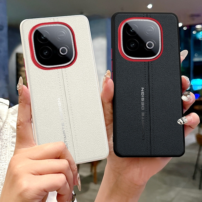 Chuanmaidun Line series Leather Case for iQOO 15 iQOO13 Shockproof Skin Feel Protection Cover
