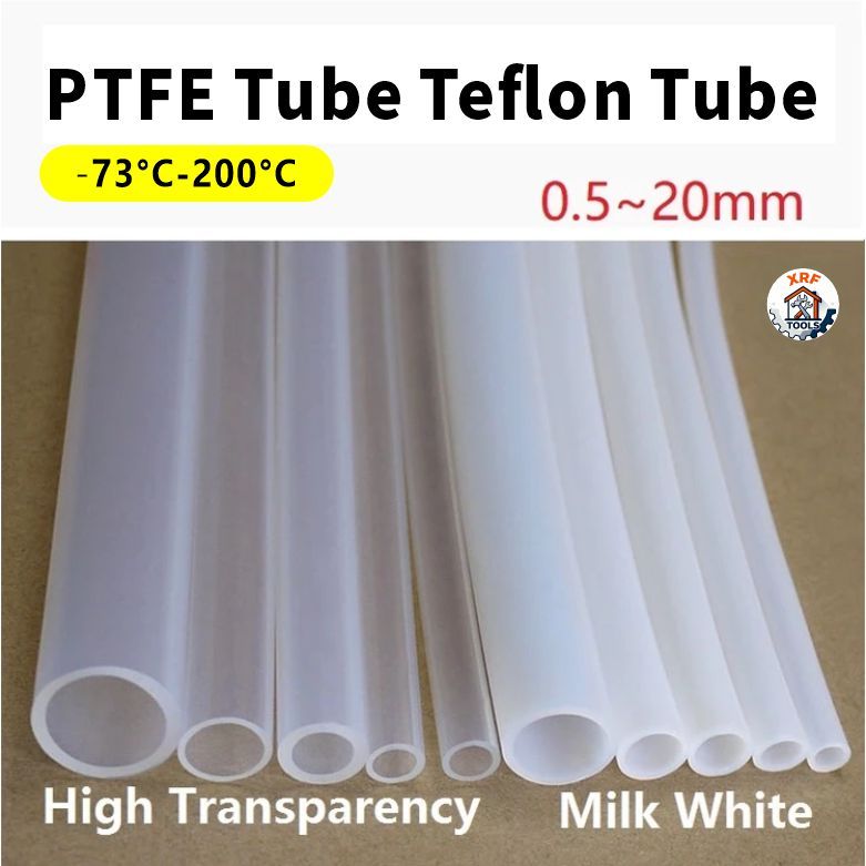 Teflon Tube PTFE Tube ความโปร่งใสสูงใช้สําหรับเครื่องพิมพ์ 3D สวมใส่และทนอุณหภูมิสูงวัสดุหลอด PTFE T