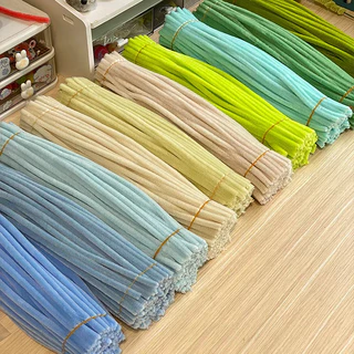 ลวดกำมะหยี่ DIY 100 ชิ้น สีสันสดใส หลากหลายแบบ ใช้สร้างสรรค์งานศิลปะได้ทุกเพศทุกวัย