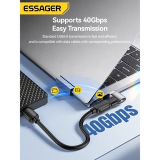 Essager 240W USB 4.0 C เป็น C OTG Converter รองรับตัวแปลงมัลติฟังก์ชั่น 8K/60Hz