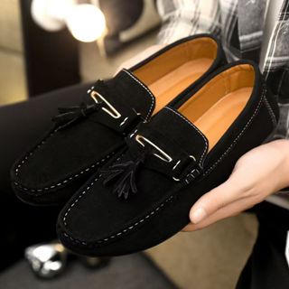 ✨ช่วย✨รองเท้าโลฟเฟอร์ หนังนิ่ม ประดับพู่ สวมใส่สบาย พรีเมี่ย…