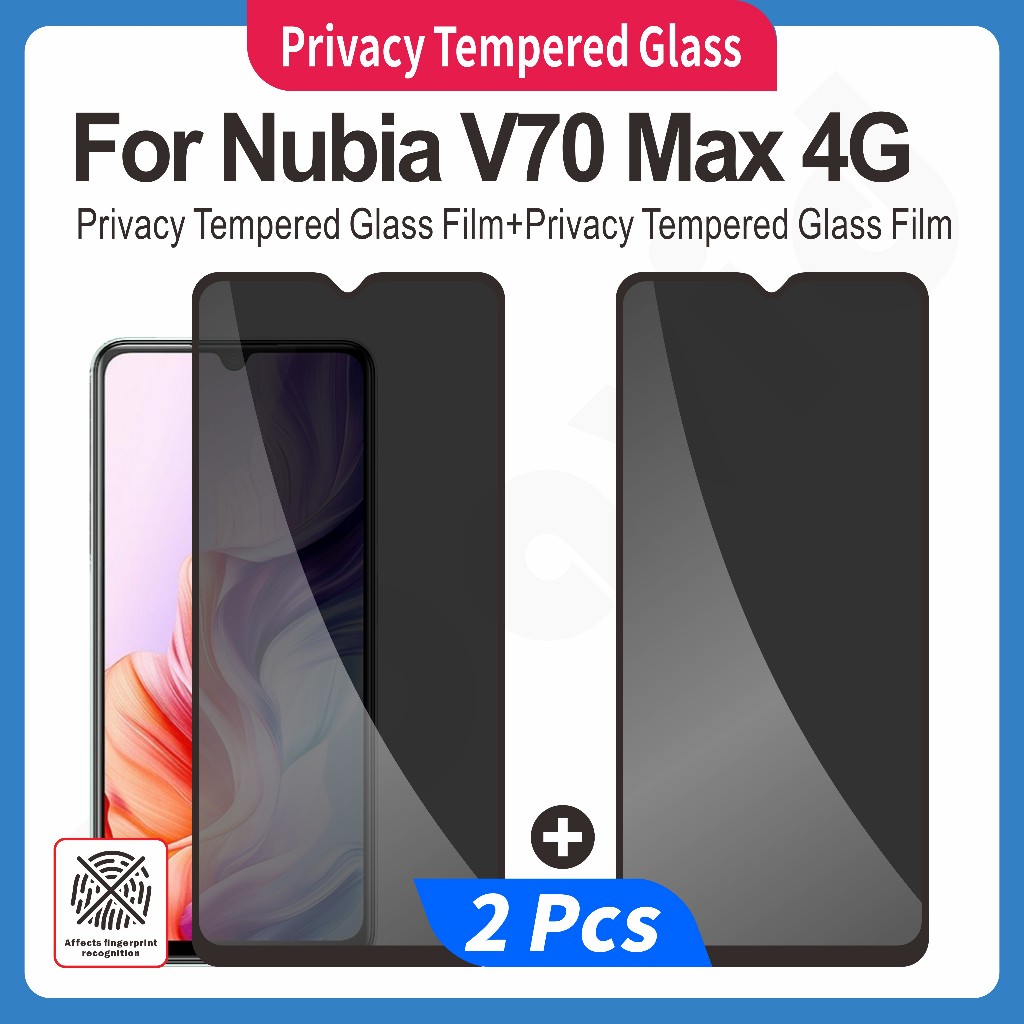 (ชุด 2 ชิ้น) สําหรับ Nubia V70 Max 4G อะแดปเตอร์อย่างเป็นทางการ | กระจกนิรภัย HD กันฝ้า ฟิล์มเซรามิกนุ่ม + เลนส์กล้อง + หลังคาร์บอนไฟเบอร์