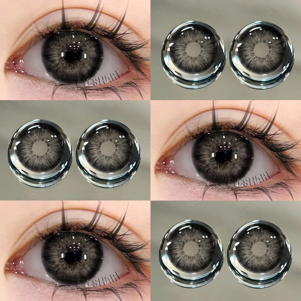 {สายตา -1.00~-6.00} Eyeshare PATTAYA ดำ/น้ำตาล/เทา/น้ำเงิน คอนแทคเลนส์สายตาสั้น ขายดีคอนแทคเลนส์ 2pcs คอนแทคเลนส์สี