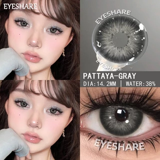{สายตา -1.00~-6.00} Eyeshare PATTAYA ดำ/น้ำตาล/เทา/น้ำเงิน คอนแทคเลนส์สายตาสั้น ขายดีคอนแทคเลนส์ 2pcs คอนแทคเลนส์สี
