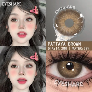 {สายตา -1.00~-6.00} Eyeshare PATTAYA ดำ/น้ำตาล/เทา/น้ำเงิน คอนแทคเลนส์สายตาสั้น ขายดีคอนแทคเลนส์ 2pcs คอนแทคเลนส์สี