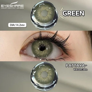{สายตา -1.00~-6.00} Eyeshare PATTAYA ดำ/น้ำตาล/เทา/น้ำเงิน คอนแทคเลนส์สายตาสั้น ขายดีคอนแทคเลนส์ 2pcs คอนแทคเลนส์สี