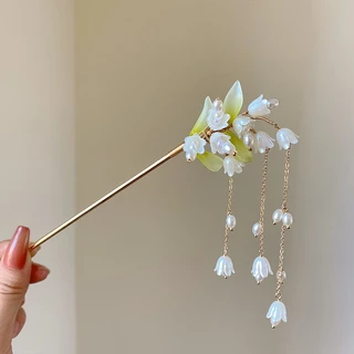 กิ๊บติดผมหญิงใหม่สไตล์จีน Niche High-End พู่โบราณขั้นตอนเขย่า Hanfu Headdress Retro Hairpin