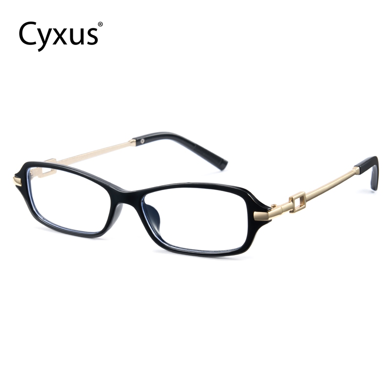 Cyxus แว่นบลูบล็อค แว่นสายตายาวกรองแสงสีฟ้า กรอบทรงสี่เหลี่ยมแคบ แว่นวินเทจ 8311