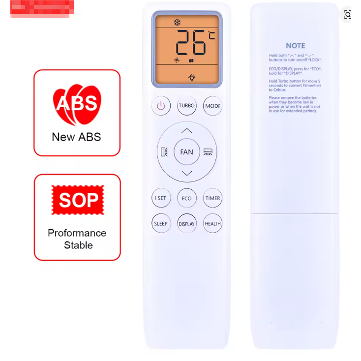รีโมทคอนโทรลใหม่สําหรับ TCL 53 Air Conditioner A/C AC Remote Fahrenheit Celis แปลงเย็นและความร้อนพร้อมรีโมทคอนโทรล Backlit สําหรับ TCL 22013-002425 TAC-12CSA เครื่องปรับอากาศ