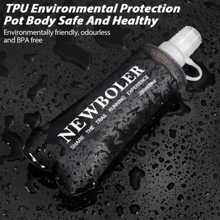 150ml 250ml 500ml ขวดน้ำกีฬาแบบพับได้ TPU ซิลิโคนพับขวดน้ําสําหรับกีฬากลางแจ้งมาราธอนวิ่งจ๊อกกิ้งฟิตเนสแบบพกพาขวดนุ่ม BPA ฟรี