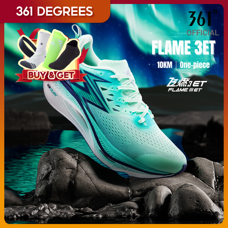 รองเท้าวิ่ง Flame 3 ET สำหรับผู้ชาย ระบายอากาศได้ดีและ nonslip ทนทาน