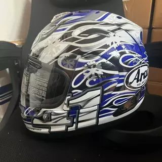 หมวกกันน็อค ARAI RX7X RR5 สีดํา หมวกกันน็อค Haga สีน้ําเงิน ขี่มอเตอร์ไซค์ หมวกกันน็อคป้องกันการตก