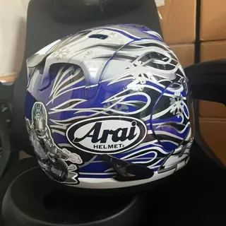 หมวกกันน็อค ARAI RX7X RR5 สีดํา หมวกกันน็อค Haga สีน้ําเงิน ขี่มอเตอร์ไซค์ หมวกกันน็อคป้องกันการตก
