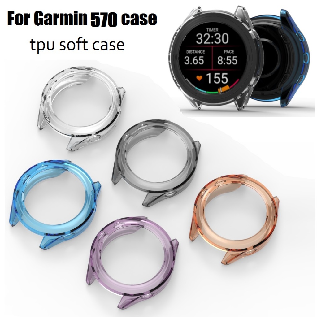 เคสป้องกันสําหรับผู้เบิกทาง Garmin 570 กรณี 42 มม.47 มม.กรอบอ่อนสําหรับ Garmin 570 กรณีป้องกัน Garmi
