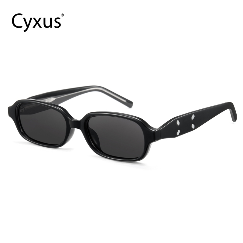 Cyxus แว่นกันแดดโพลาไรซ์ UV400 กรอบสี่เหลี่ยมแคบโมเดล P1334