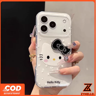 เหมาะสําหรับ OPPO Reno16F 16Pro 16C 15F 15ProMax 14F 14Pro 13F 13Pro 12F 12Pro 11F 11Pro 10Pro 8T 8Z 7Z 6Z Premium ลูกแมว Rhinestone Bow IMD กันกระแทก TP