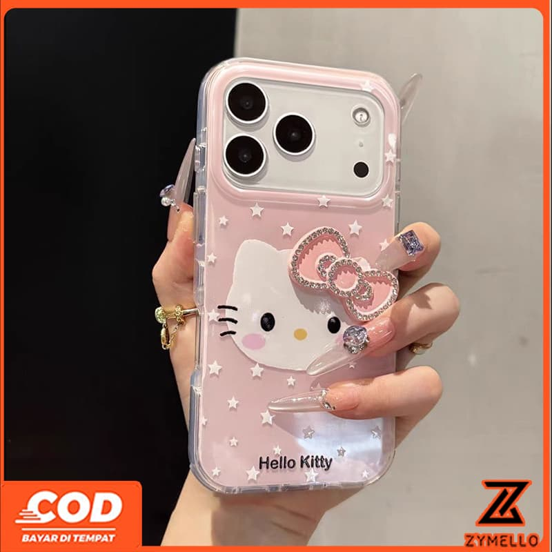 เหมาะสําหรับ OPPO Reno14F Reno14pro Reno13F Reno13 Reno12Pro Reno11 Reno11 F Reno10Pro Reno8T Reno8Z Reno7Z Reno6Z Reno8 Reno5 Reno4 พรีเมี่ยมลูกแมว Rhinestone Bow IMD กันกระแทก TP