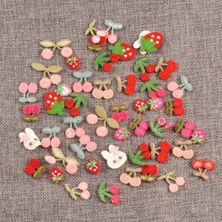 แพทช์แอพพลิกี้เย็บปักหลากสี สำหรับตกแต่งเสื้อผ้าและผม 20 ชิ้…