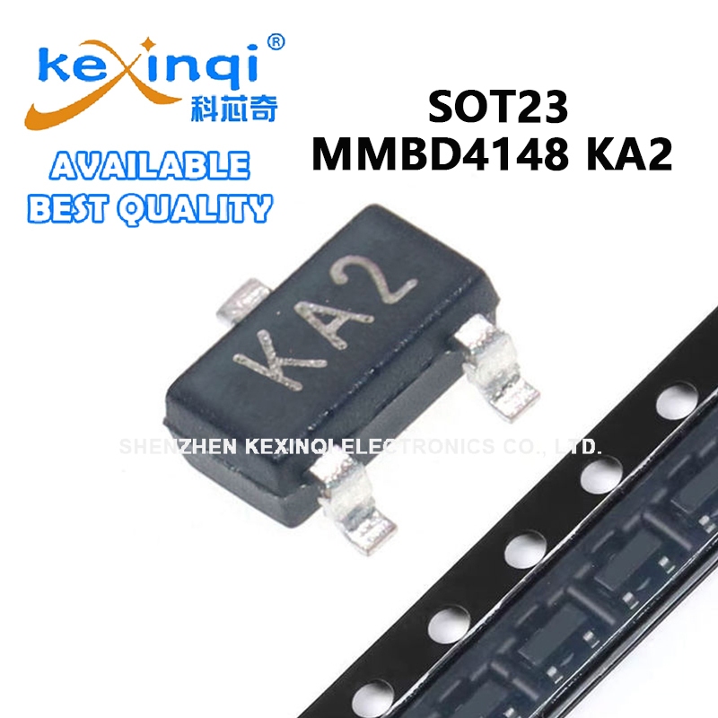 (20-100 ชิ้น) MMBD4148 KA2 SOT23 SMD ไดโอดสลับ