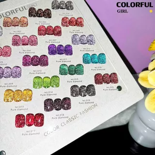 【พร้อมส่ง】💅 Colorful Girl สีเจลแฟลช 20 สี✨ สีทาเล็บเจลเนื้อใส วิ้งละเอียด แวววาวหรูหรา สีแน่น ติดทนนาน ทาแล้วสวยทุกมุมมอง 💖แถมชาร์ทสี 🎨