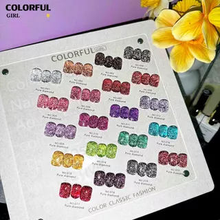 【พร้อมส่ง】💅 Colorful Girl สีเจลแฟลช 20 สี✨ สีทาเล็บเจลเนื้อใส วิ้งละเอียด แวววาวหรูหรา สีแน่น ติดทนนาน ทาแล้วสวยทุกมุมมอง 💖แถมชาร์ทสี 🎨