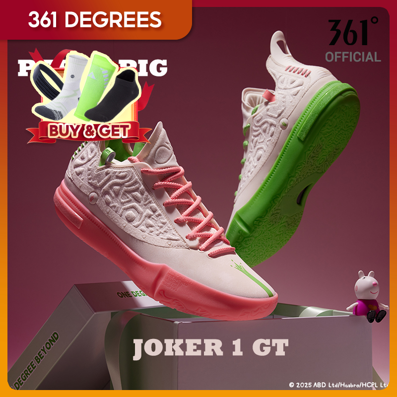 361 Joker1 GT รองเท้าบาสเก็ตบอล Peppa Pig สำหรับผู้ชาย กีฬา Jokic 672511123