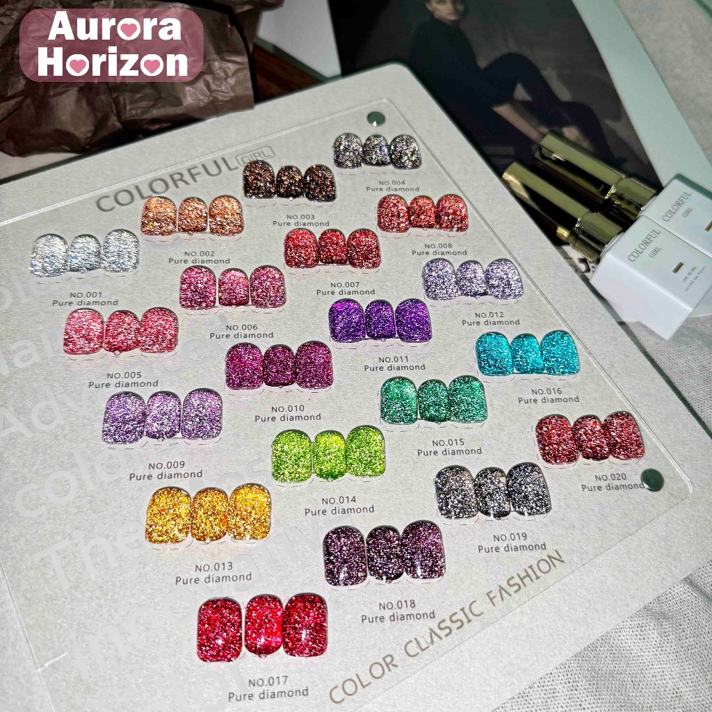 【พร้อมส่งในกรุงเทพฯ】 Colorful Girl  สีเจลแฟลช   สีทาเล็บเจล milan 20สี Colorful Girl  สีเจล20สี สีเจ