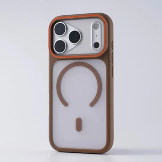 【Large window/Matte acrylic hard case/Gray】เคส compatible for iPhone 11 12 13 14 15 16 17 pro max case