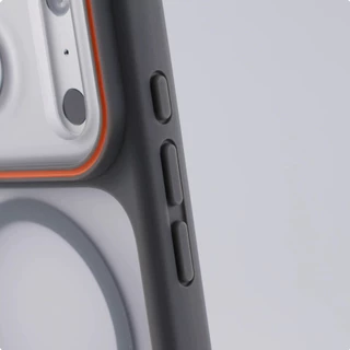 【Large window/Matte acrylic hard case/Gray】เคส compatible for iPhone 11 12 13 14 15 16 17 pro max case