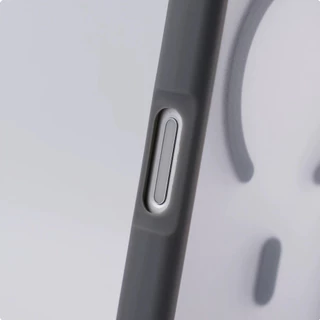 【Large window/Matte acrylic hard case/Gray】เคส compatible for iPhone 11 12 13 14 15 16 17 pro max case