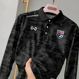 เสื้อโปโลแขนยาวสําหรับผู้ชายและผู้หญิงประเทศไทยกีฬากลางแจ้งเสื้อโปโลทุกฤดูกาลธุรกิจเสื้อลําลองสีดําผู้ชายและหญิง 2568