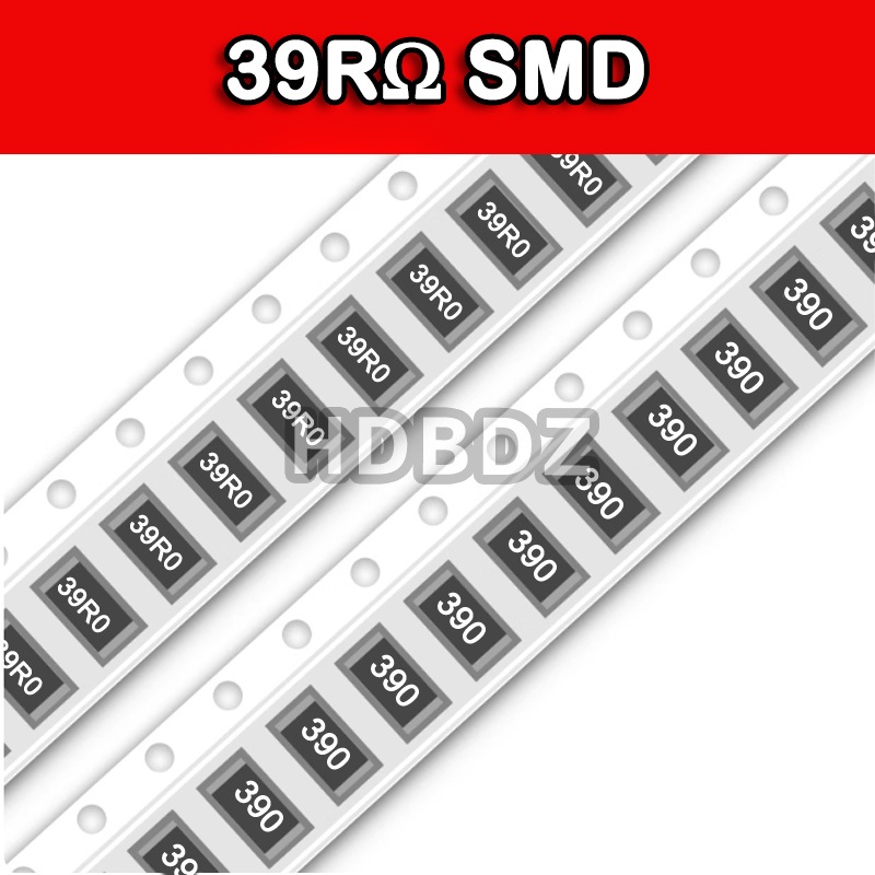 10~100PCS 39RΩ SMD Resistance accuracy5%/1% 390/39R0 0603 0805 1206 2512 IC