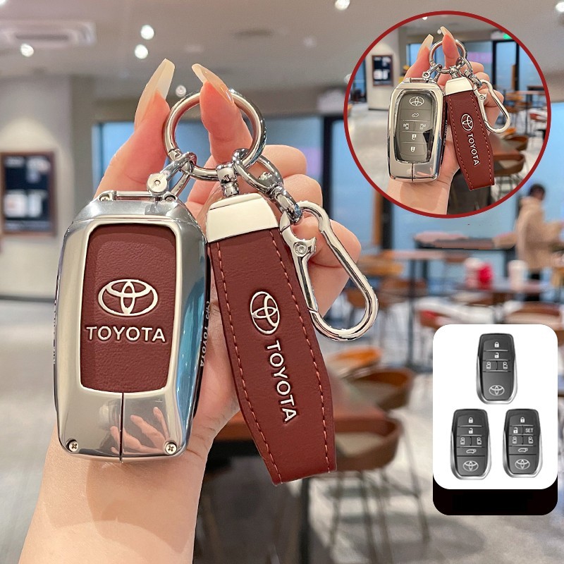 TPU Alloy Car Remote Key Case Protector Cover, Fit สําหรับ Toyota Alphard Vellfire Keyless Auto Acce