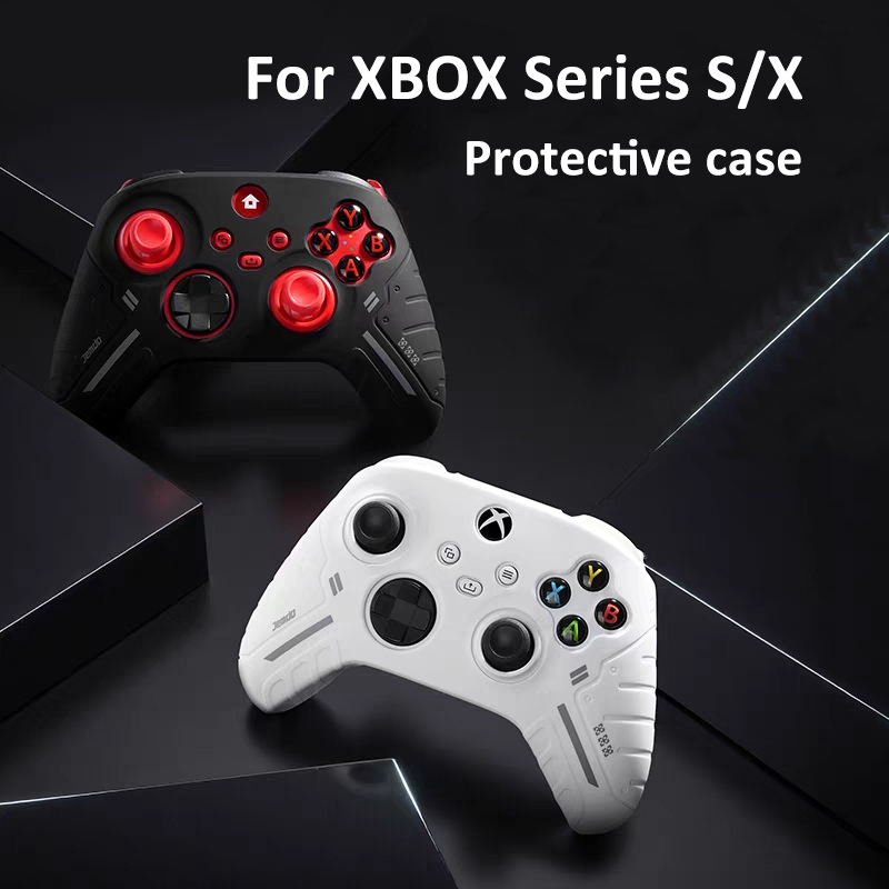 ซิลิโคนควบคุมผิวสําหรับคอนโทรลเลอร์ PS4 Xbox Series S/X,เคสป้องกันแบบนุ่ม,ฝาครอบป้องกันกันลื่นกรณีผิวเข้ากันได้กับคอนโทรลเลอร์ไร้สาย PS4/Xbox