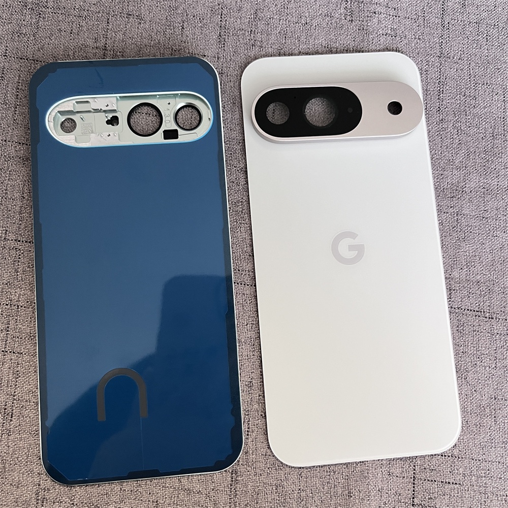 ใหม่สําหรับ Google Pixel 9 Pixel9 G2YBB GUR25 G1B60 แก้วกลับแบตเตอรี่ด้านหลังแผงแผงซ่อมพร้อมเลนส์กล้