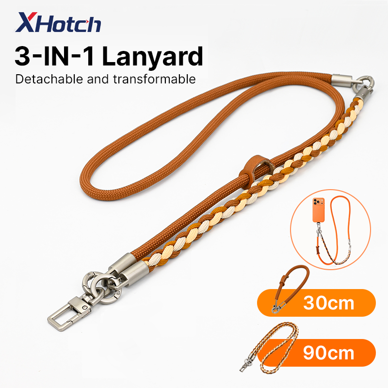XHotch Three In One Multi-Purpose Longทอเชือกแขวนสามารถใช้สําหรับโทรศัพท์มือถือกล้องดิจิตอล ฯลฯข้อมือเชือกแขวนการออกแบบที่ถอดออกได้