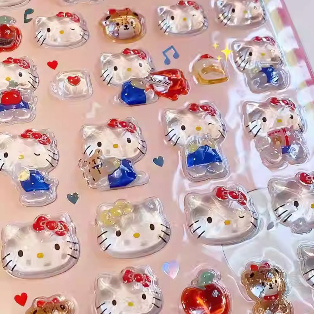 3D สติกเกอร์คริสตัลน่ารัก Kawaii การ์ตูนนูนสติกเกอร์โทรศัพท์มือถือสมุดภาพวารสารตกแต่ง DIY ของขวัญสําหรับเด็ก ราคา ถูกที่สุด ดีลบีเคเค แกลเลอรีภาพที่ 3
