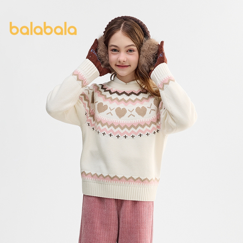 เสื้อกันหนาวถักใหม่สำหรับเด็กและวัยรุ่น เหมาะสำหรับฤดูหนาว