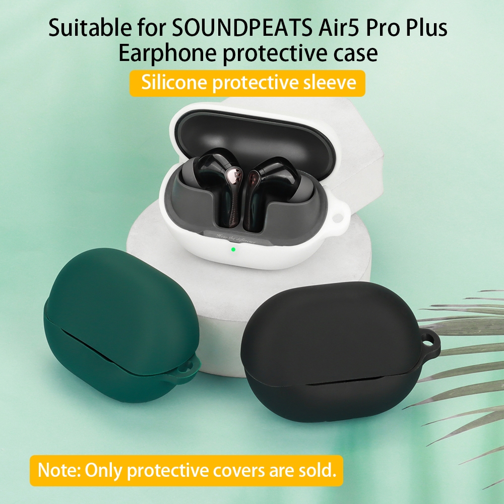 สําหรับเคสป้องกันหูฟัง SOUNDPEATS Air5 Pro Plus | ฝาครอบซิลิโคนอ่อนนุ่มป้องกันรอยขีดข่วนกันกระแทก