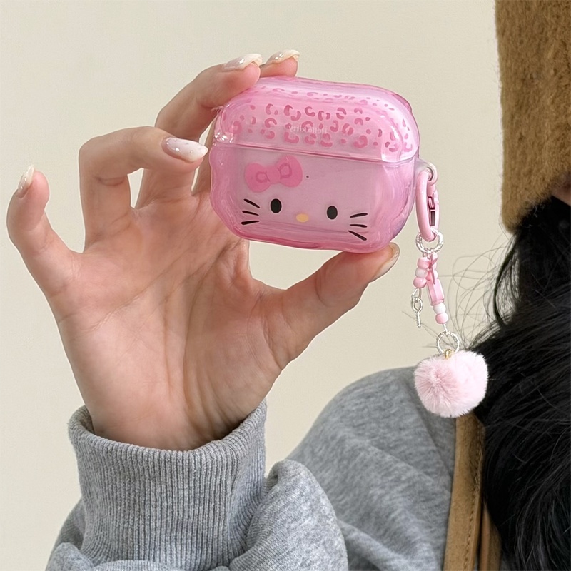 Insการ์ตูนสาววัยรุ่นน่ารักBow KTแมวเคสAirpodsสําหรับAirpods Pro/Pro2 /Pro3/1/2/4/3/รุ่นชุดหูฟังบลูทูธไร้สายDropทนป้องกันกรณี - รูปที่ 6