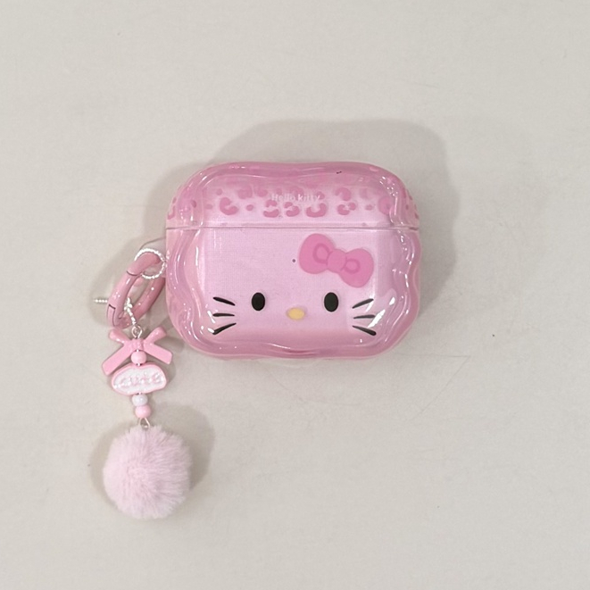 Insการ์ตูนสาววัยรุ่นน่ารักBow KTแมวเคสAirpodsสําหรับAirpods Pro/Pro2 /Pro3/1/2/4/3/รุ่นชุดหูฟังบลูทูธไร้สายDropทนป้องกันกรณี - รูปที่ 7