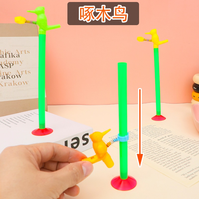 Woodpecker Toy Sucker Toy เด็กน่ารักการศึกษา Hands-on Early Education ตลก