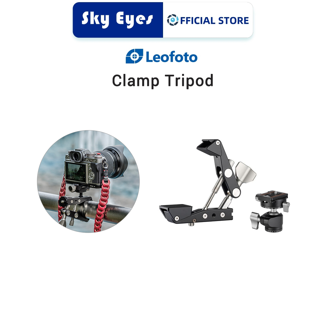 Leofoto MC-100 Heavy Duty Clamp โลหะมัลติฟังก์ชั่นสากล
