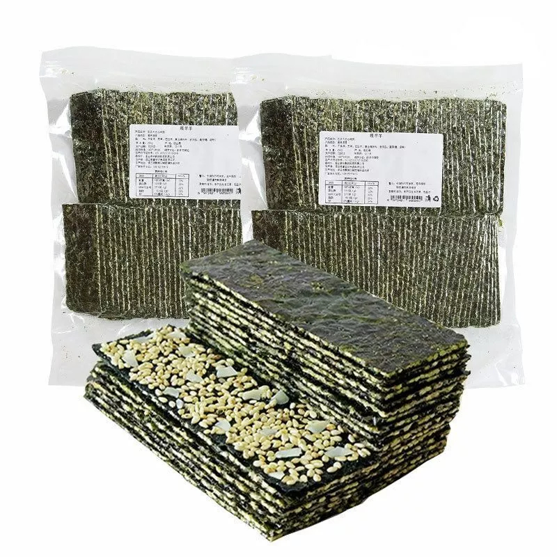 🥗พร้อมส่ง🥗สาหร่ายทอด ผสมงาขาว สาหร่ายอบกรอบ สาหร่ายแซนวิช สาหร่ายสําเร็จรูป สาหร่ายแผ่น ของว่างสําหรับเด็กแบบสบาย ๆ สาหร่าย