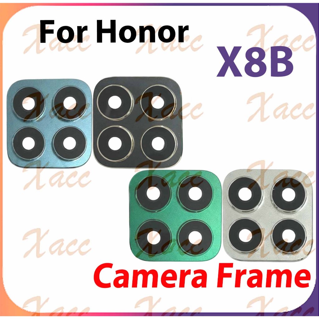 สําหรับ Honor X8b LLY-LX1 LLY-LX2 LLY-LX3 กล้องด้านหลังฝาครอบเลนส์กรอบด้านหลังเลนส์กล้องโทรศัพท์เปลี