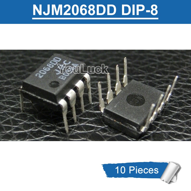 10pcs Original NJM2068DD 2068DD JRC DIP-8 Dual Operational เครื่องขยายเสียงชิป IC ใหม่