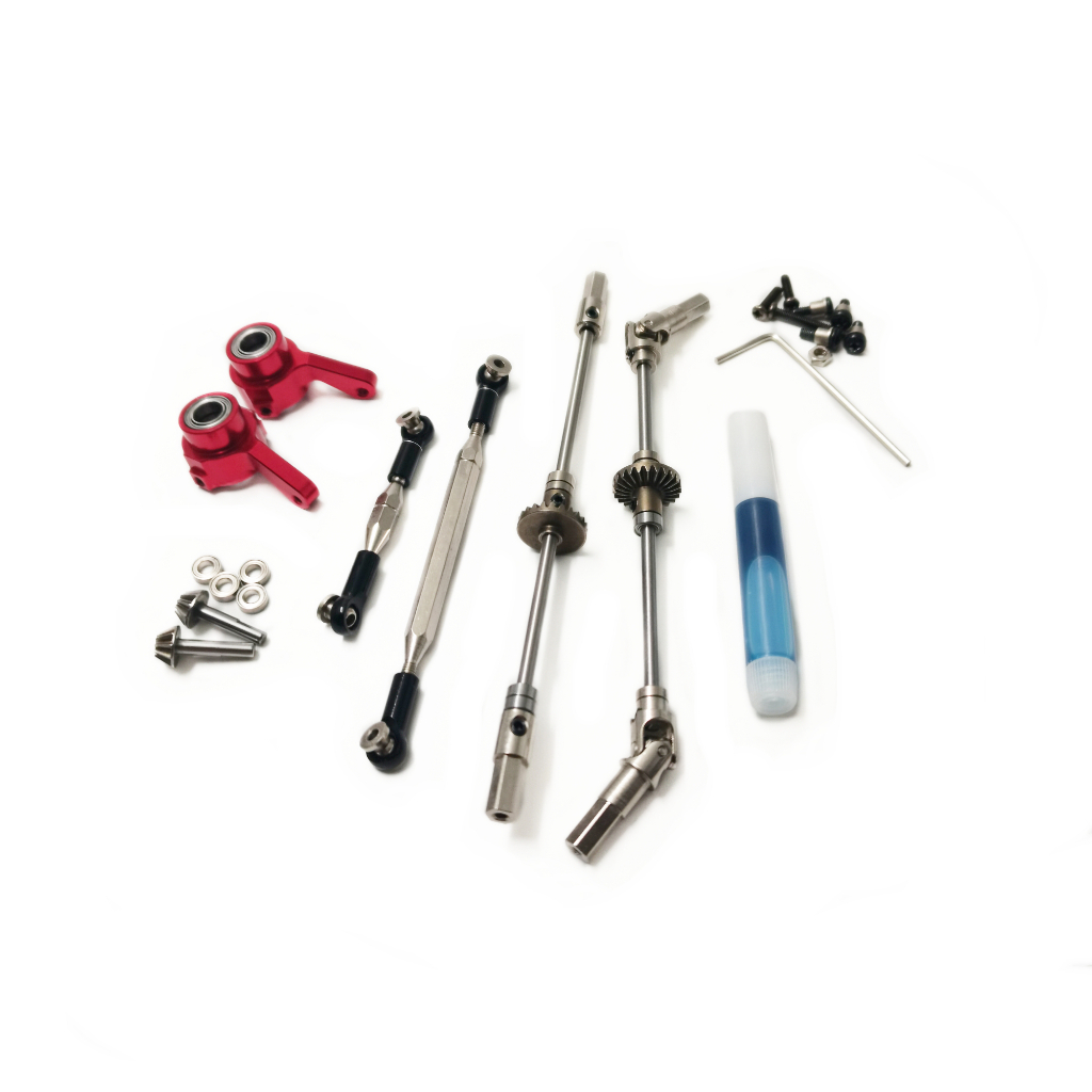 MN99S2 MN82 NN82S MN78 RC รถโลหะอะไหล่อัพเกรดด้านหน้าและด้านหลังเพลาโลหะชุดชุดอุปกรณ์เสริม