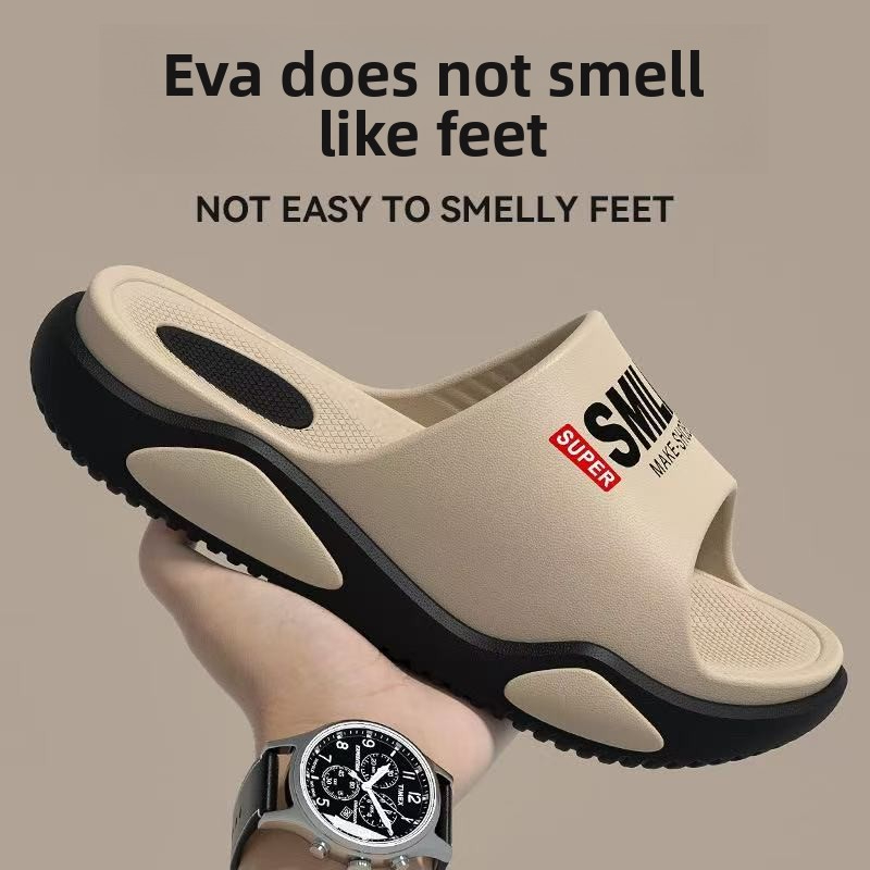 EVA รองเท้าแตะผู้ชายปราศจากกลิ่น 2025 เทรนด์ฤดูร้อนใหม่กีฬากลางแจ้งรองเท้าแตะลําลองกันลื่นสําหรับผู้