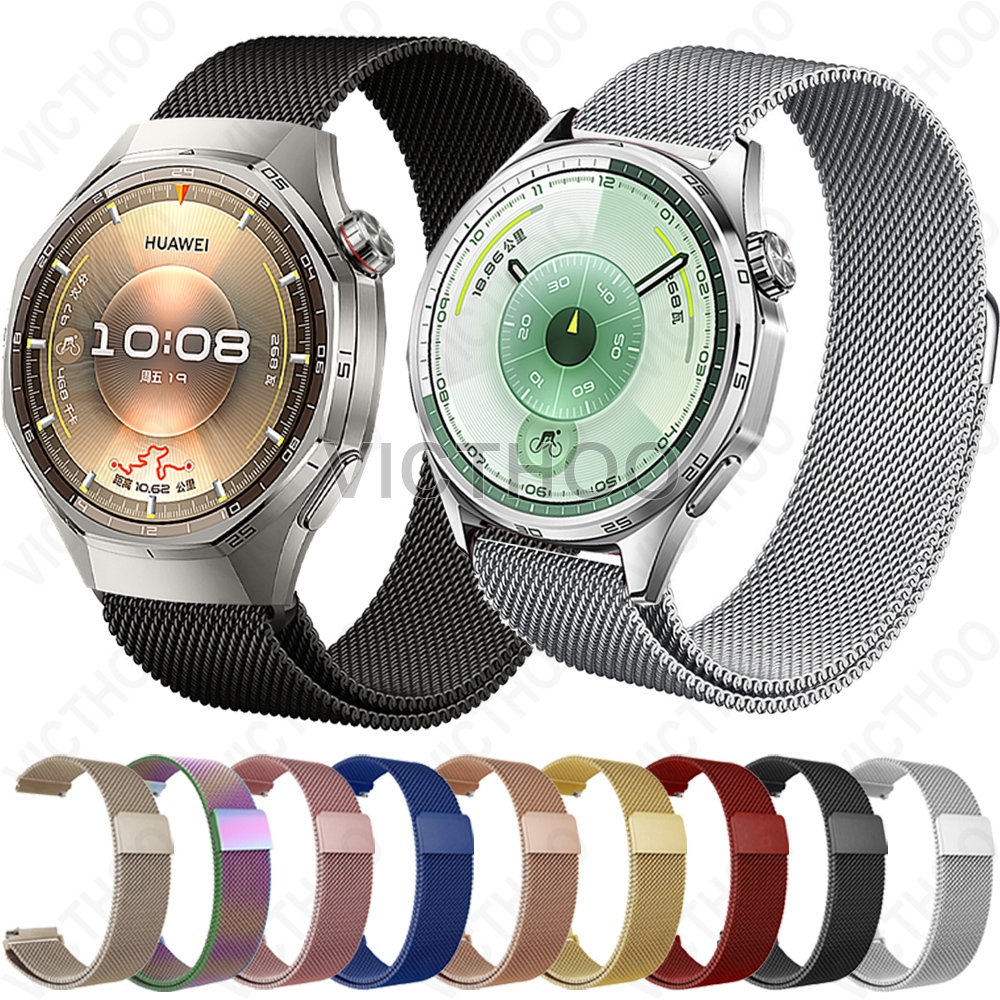 สายสแตนเลสโลหะสําหรับ Huawei Watch GT 2 Pro GT2 GT3 SE GT4 GT5 GT6 46mm 42mm 43mm 41mm GT2e