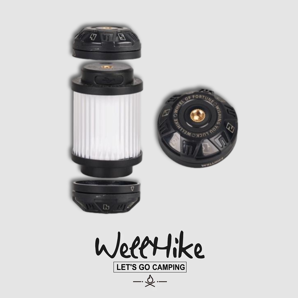 🚚สต็อกพร้อมในกรุงเทพ🚚 WELLHIKE ไฟแคมป์สุดสนุก หมุนเล่นเป็นสปินเนอร์ได้ เปลี่ยนสี RGB ได้ 3 ระดับความสว่าง​